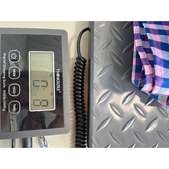 Esquire Dress Shirt Size 15 1/2 34/35 Button Front Long Sleeve Checkered Career - Picture 9 of 9